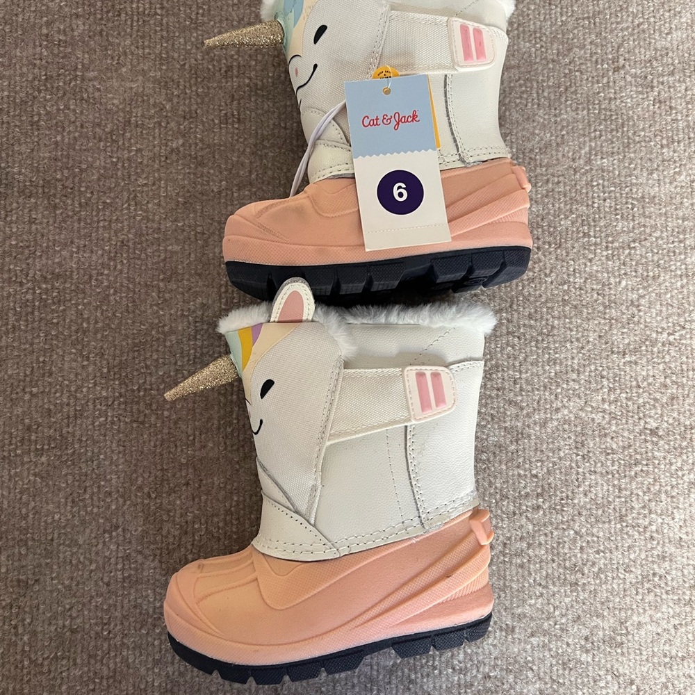 Unicorn Themed Kids Boots - Picture 3 of 3
